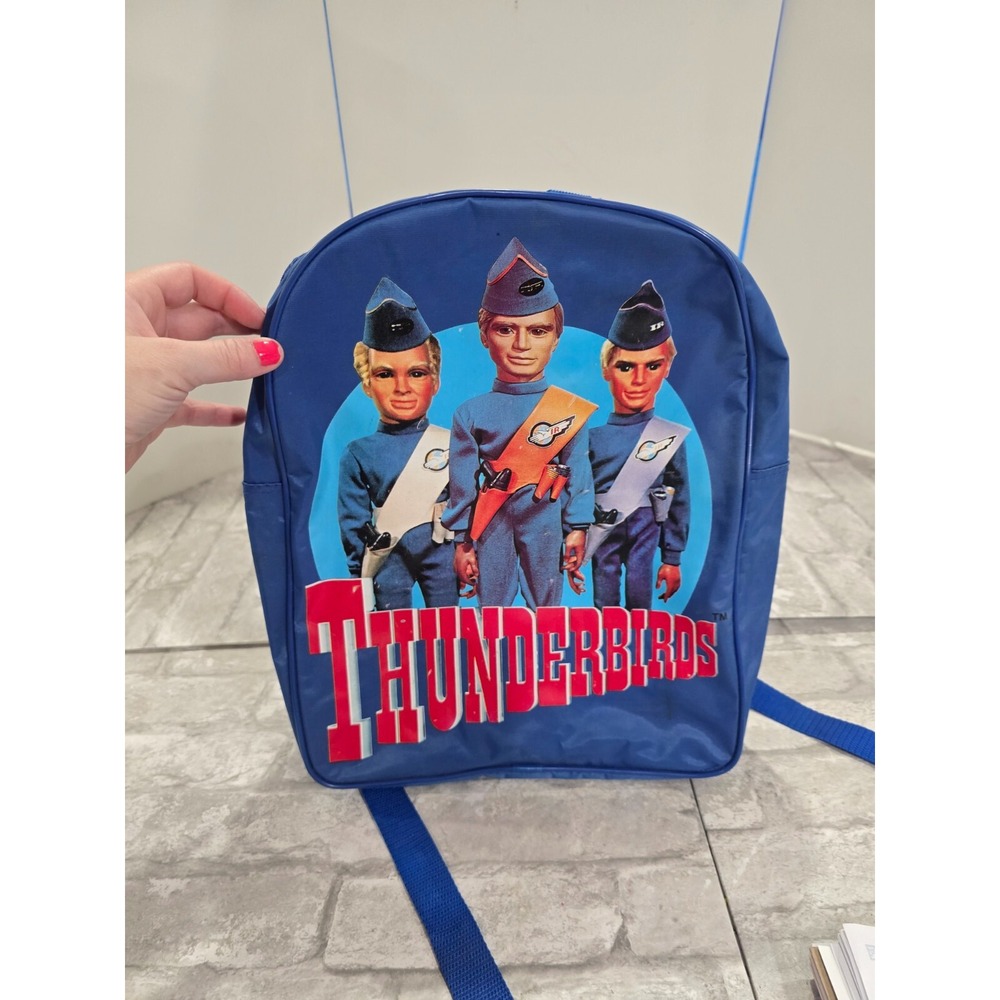 Vintage collectable Thunderbirds Gerry Anderson Backpack Bookbag 1990s